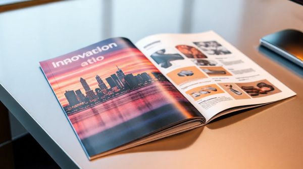 Conception des brochures d'entreprise éclatantes pour vos idées